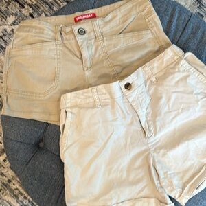 !2 for 1! Khaki shorts!